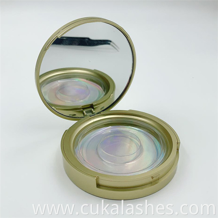gold eyelash box